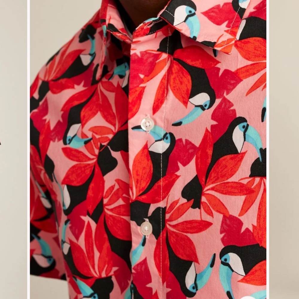 Bonobos Riviera Short-Sleeve — Size M - Slim Fit